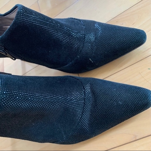 Calvin Klein Black Suede Booties - Picture 6 of 6